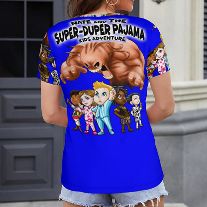 SDPKA- WOMEN'S V NECK T ROYAL