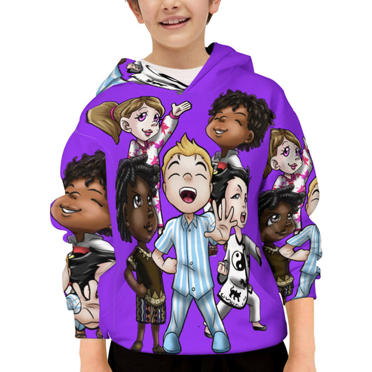 SDPKA KIDS GANGIN' IT HOODIE | POLYESTER PURPLE