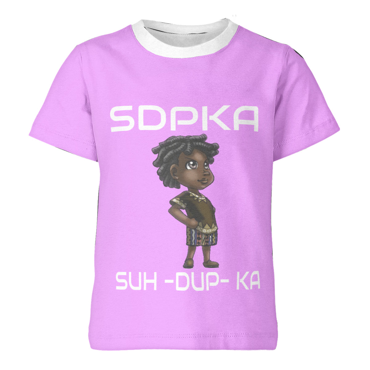 KEDAR'S SALUTE of VALOR T-SHIRT for YOUTH | SDPKA (SUH-DUP-KA) | LT PINK