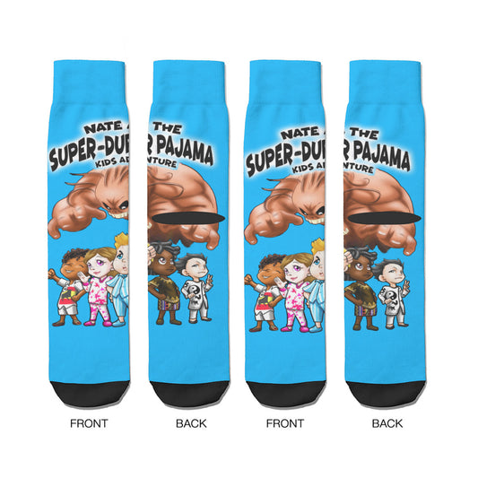 NATE-SDPKA-unisex SOCKS | for ADULTS |  RASPBERRY
