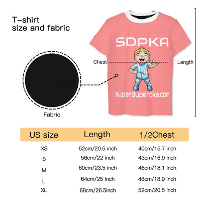 NATE'S SALUTE OF VALOR T SHIRT | FOR YOUTH |  SDPKA (SUH-DUP-KA | PEACH