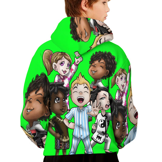 SDPKA KIDS GANGIN' IT HOODIE |  POLYESTER LIME
