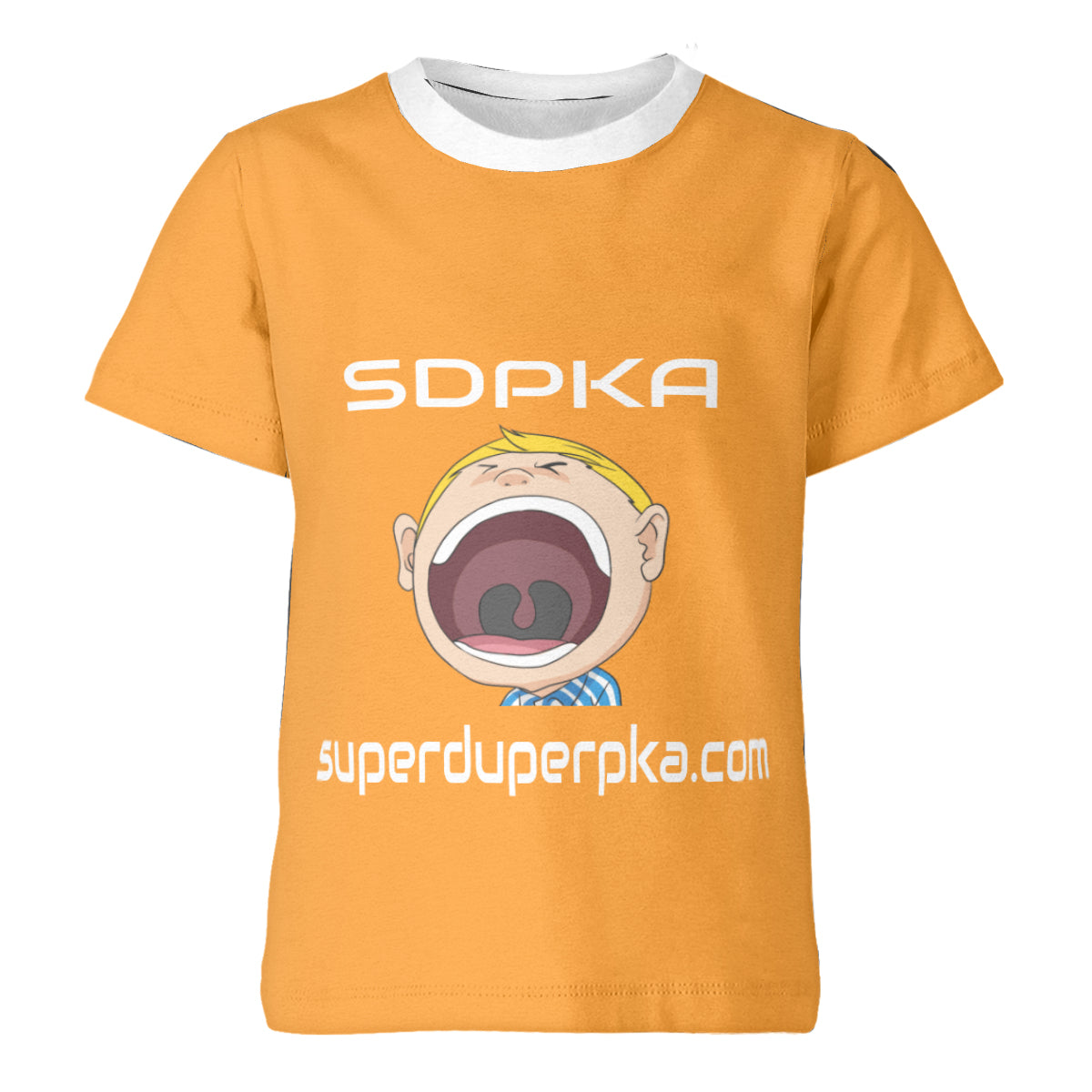 BIG MOUTH NATE  T-SHIRT for YOUTH | SDPKA (SUH-DUP-KA) | ORANGE