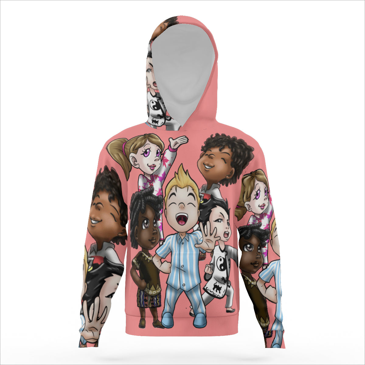 SDPKA | KIDS and YOUTH  | BRAVE SQUAD GANGIN' IT HOODIE | POLYESTER PEACH