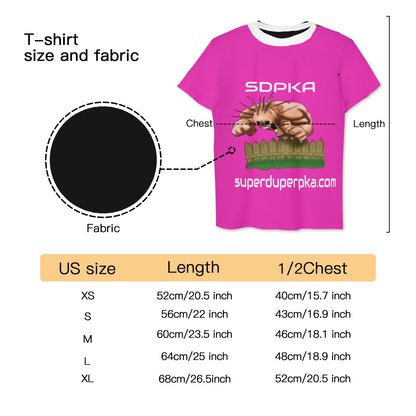 BOOGEYMAN BANISHER T SHIRT FOR YOUTH | SDPKA ( SUH-DUP-KA) | HOT PINK