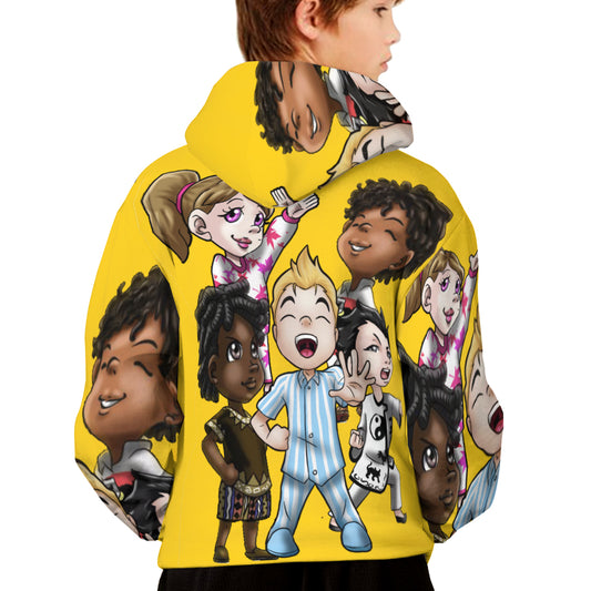 SDPKA KIDS GANGIN' IT HOODIE | POLYESTER YELLOW