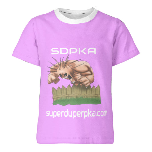 BOOGEYMAN BANISHER T SHIRT FOR YOUTH | SDPKA ( SUH-DUP-KA) | LT PINK