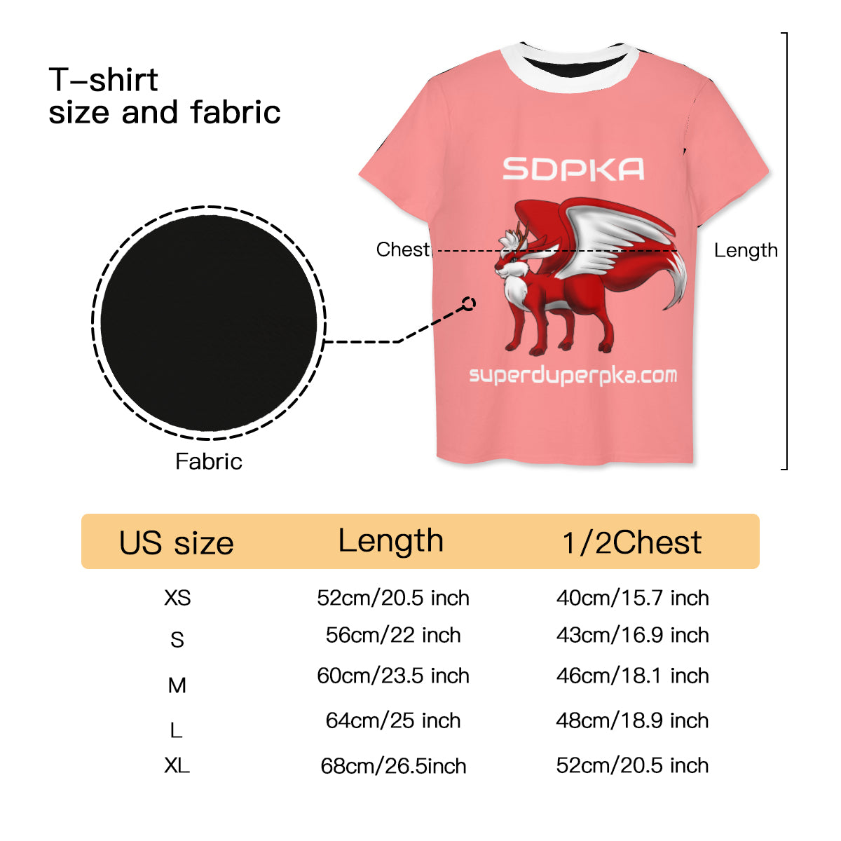 SDPKA WANDERING WOLPERTINGER  T-Shirt for YOUTH | PEACH