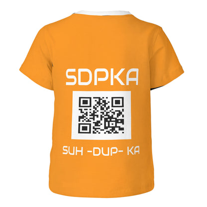 KEDAR'S SALUTE of VALOR T-SHIRT for YOUTH | SDPKA (SUH-DUP-KA) | ORANGE