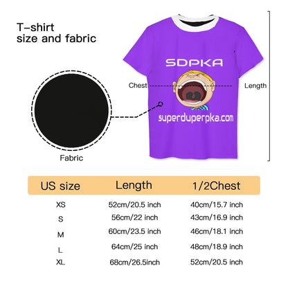 BIG MOUTH NATE  T-SHIRT for YOUTH | SDPKA (SUH-DUP-KA) | PURPLE