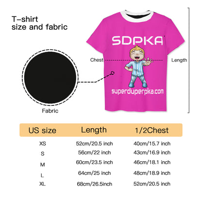 NATE'S SALUTE OF VALOR T SHIRT | FOR YOUTH | SDPKA (SUH-DUP-KA | HOT PINK