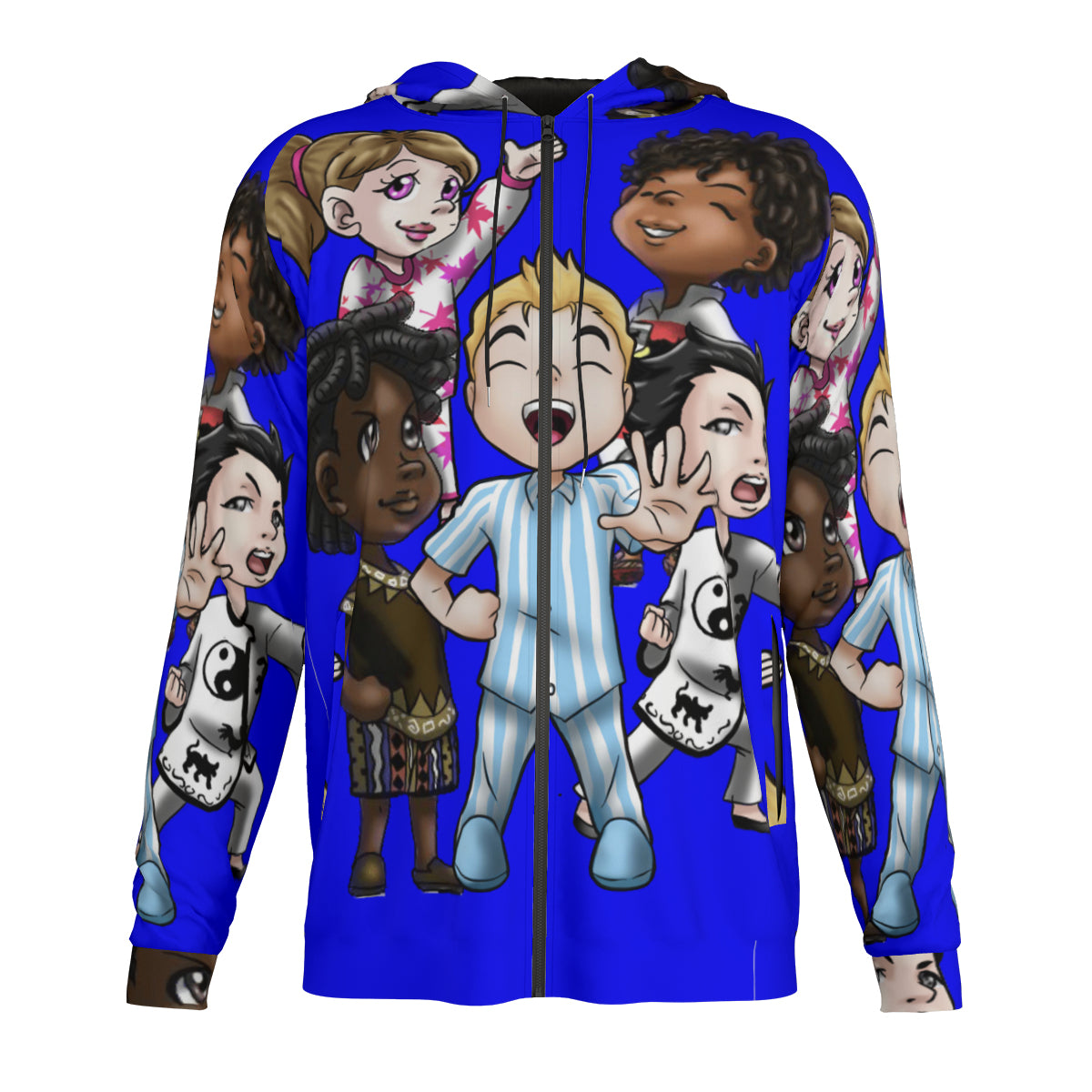 SDPKA BLUE GANG ZIP UP HOODIE ***Women please order one size smaller than normal.