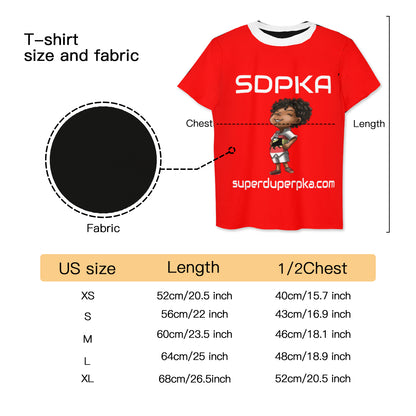 RICO'S SALUTE of VALOR T-SHIRT for YOUTH | SDPKA (SUH-DUP-KA) | RED