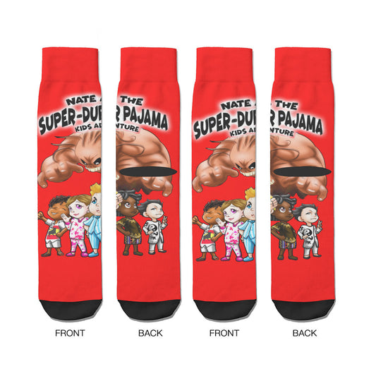NATE-SDPKA-unisex SOCKS | for ADULTS |  RED