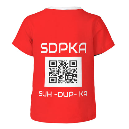 KEDAR'S SALUTE of VALOR T-SHIRT for YOUTH | SDPKA (SUH-DUP-KA) | RED