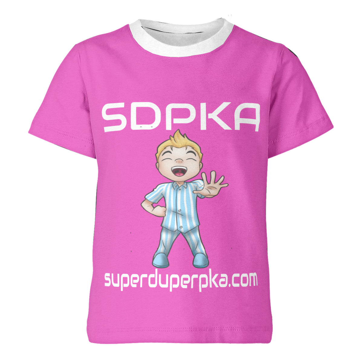NATE'S SALUTE OF VALOR T SHIRT | FOR YOUTH | SDPKA (SUH-DUP-KA | HOT PINK