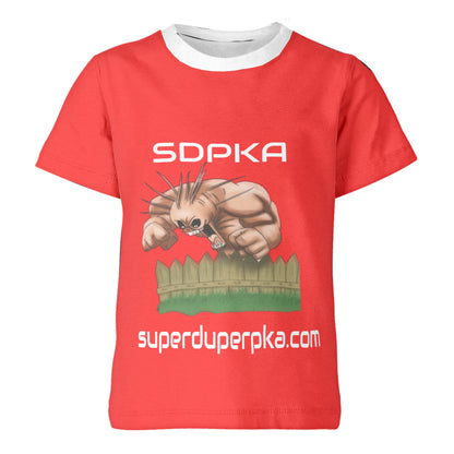 BOOGEYMAN BANISHER T SHIRT FOR YOUTH | SDPKA ( SUH-DUP-KA) | RED