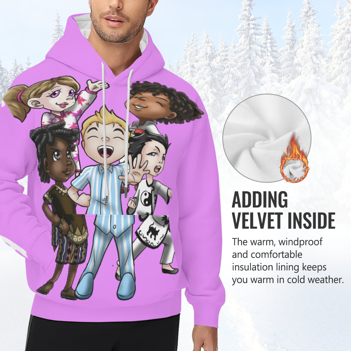 SDPKA ADULT GANGINIT | NO FLEECE | LT PINK