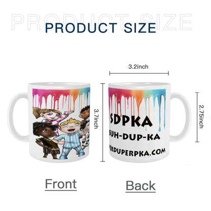 Brave Squad Ada's Drip Ceramic Mug | White | 10 COLORS |SDPKA