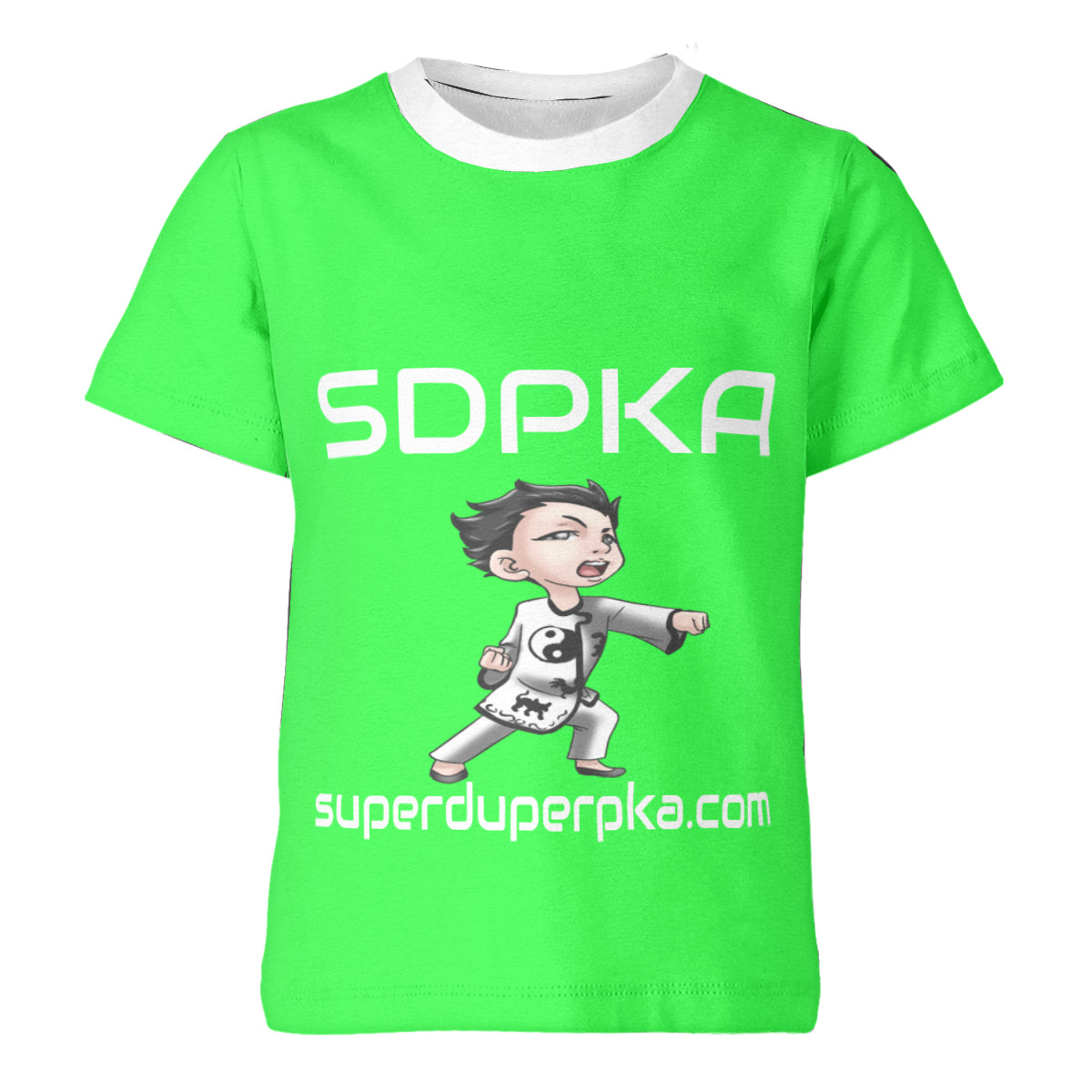 SOSHI'S SALUTE of VALOR T-SHIRT for YOUTH | SDPKA (SUH-DUP-KA) | LIME