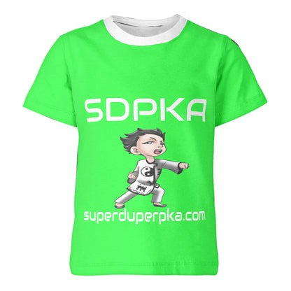 SOSHI'S SALUTE of VALOR T-SHIRT for YOUTH | SDPKA (SUH-DUP-KA) | LIME