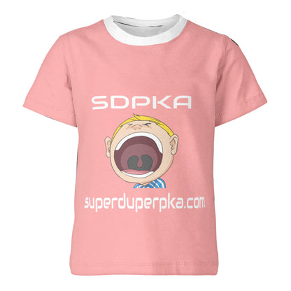 BIG MOUTH NATE  T-SHIRT for YOUTH | SDPKA (SUH-DUP-KA) |  PEACH