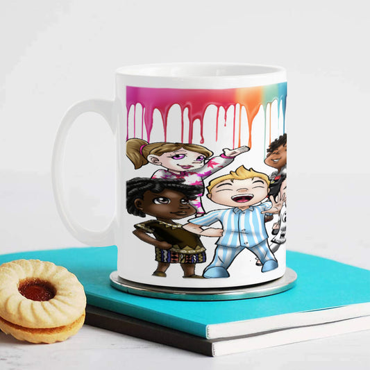 Brave Squad Ada's Drip Ceramic Mug | White | 10 COLORS |SDPKA