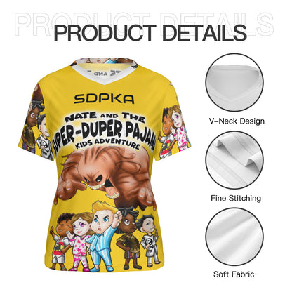 SDPKA- WOMEN'S V NECK T | YELLOW