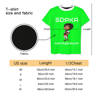 RICO'S SALUTE of VALOR T-SHIRT for YOUTH | SDPKA (SUH-DUP-KA) | LIME