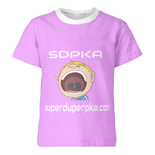 BIG MOUTH NATE  T-SHIRT for YOUTH | SDPKA (SUH-DUP-KA) | LT PINK